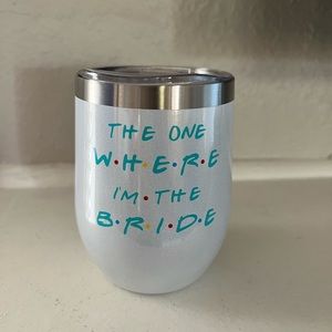 The One Where I’m The Bride insulted Cup w/Straw